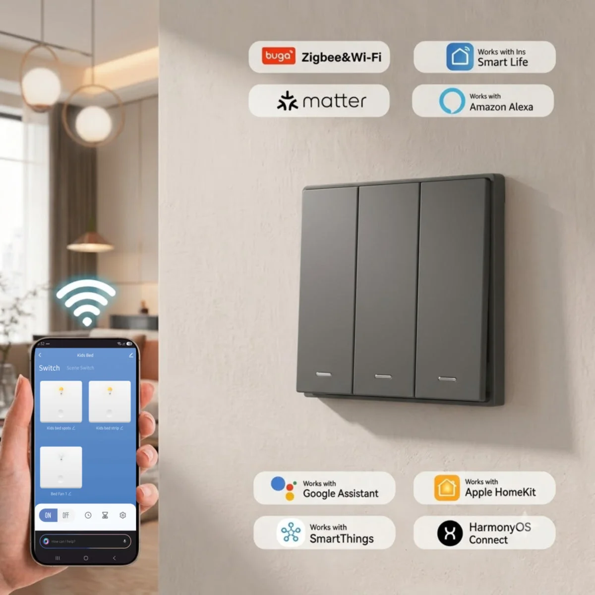 Denler 3CH Smart Switch product