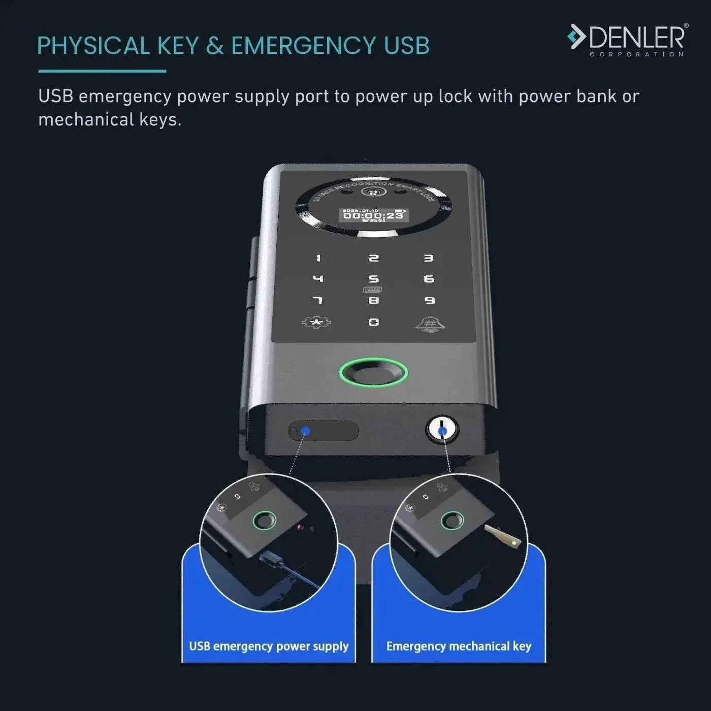 Denler DFS04 Glass Door Lock product image 3