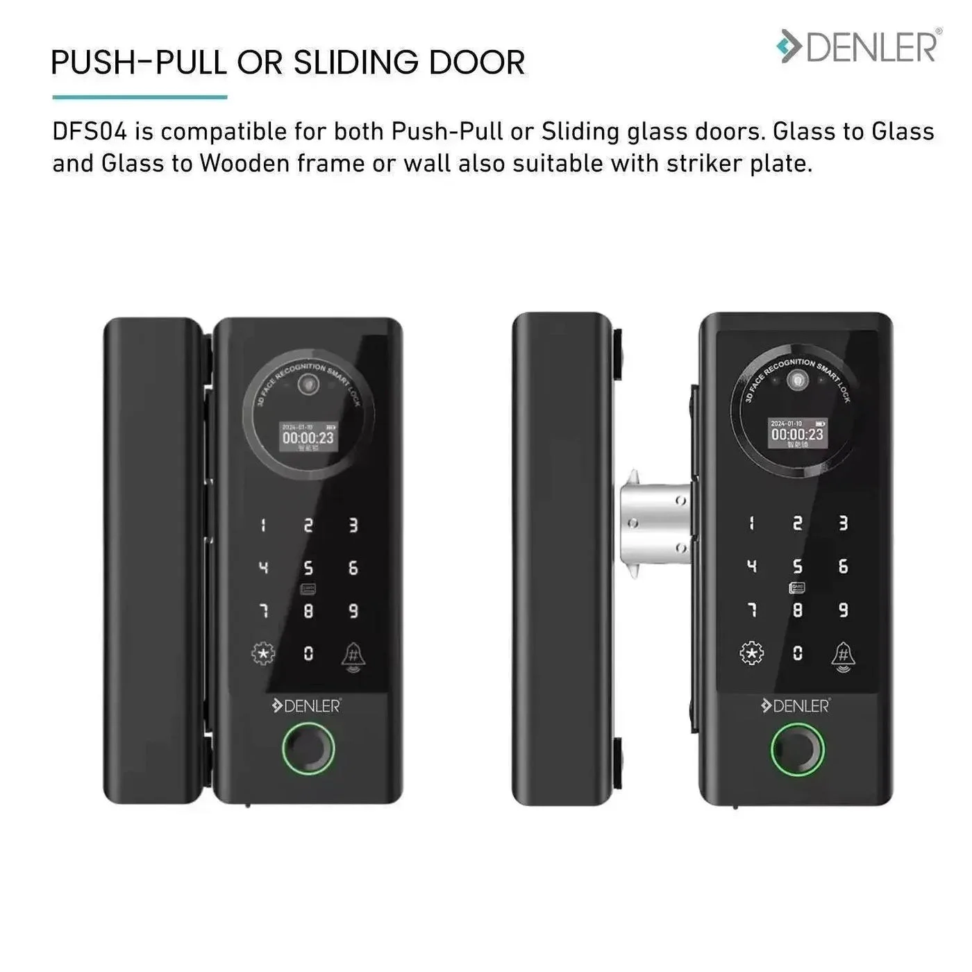 Denler DFS04 Glass Door Lock product image 6