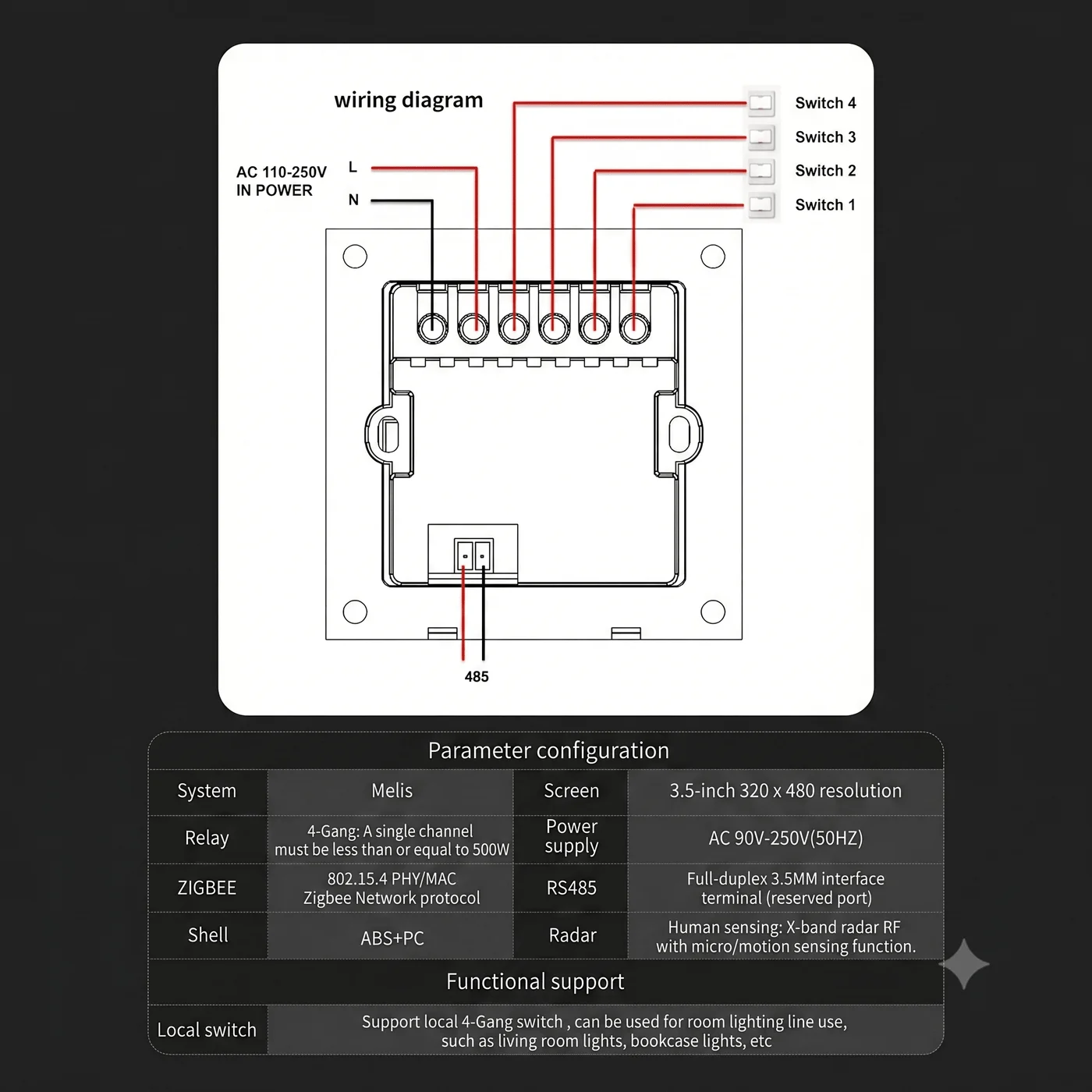 Denler L10C / 4CH Switch product image 7